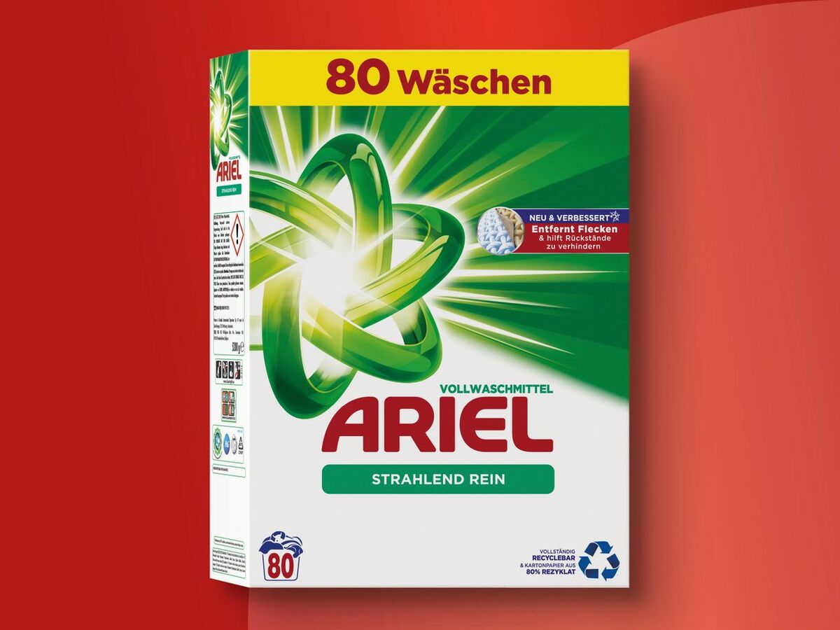 Bild 1 von Ariel Waschmittel 80 Wäschen