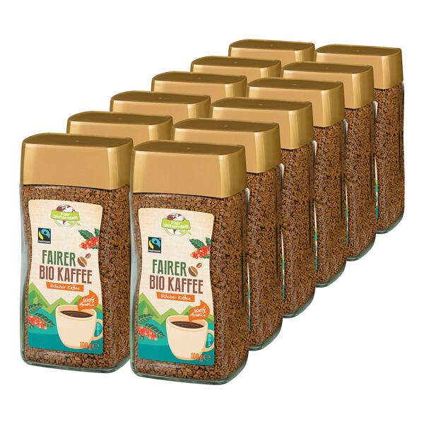 Bild 1 von Bio Fairtrade Instant Kaffee Latina 100 g, 12er Pack