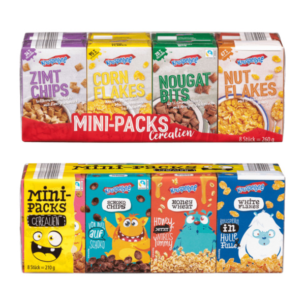Bild 1 von KNUSPERONE Mini-Packs Cerealien