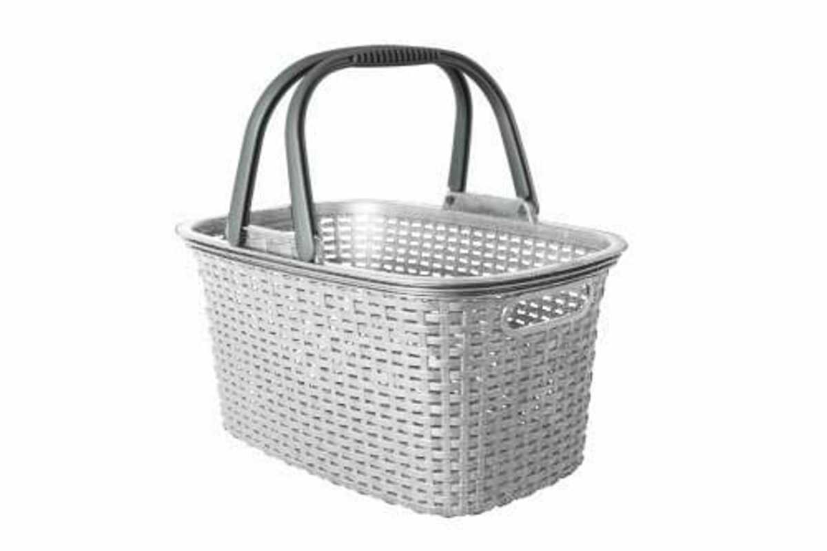 Bild 1 von Einkaufskorb Rattanoptik (grau)