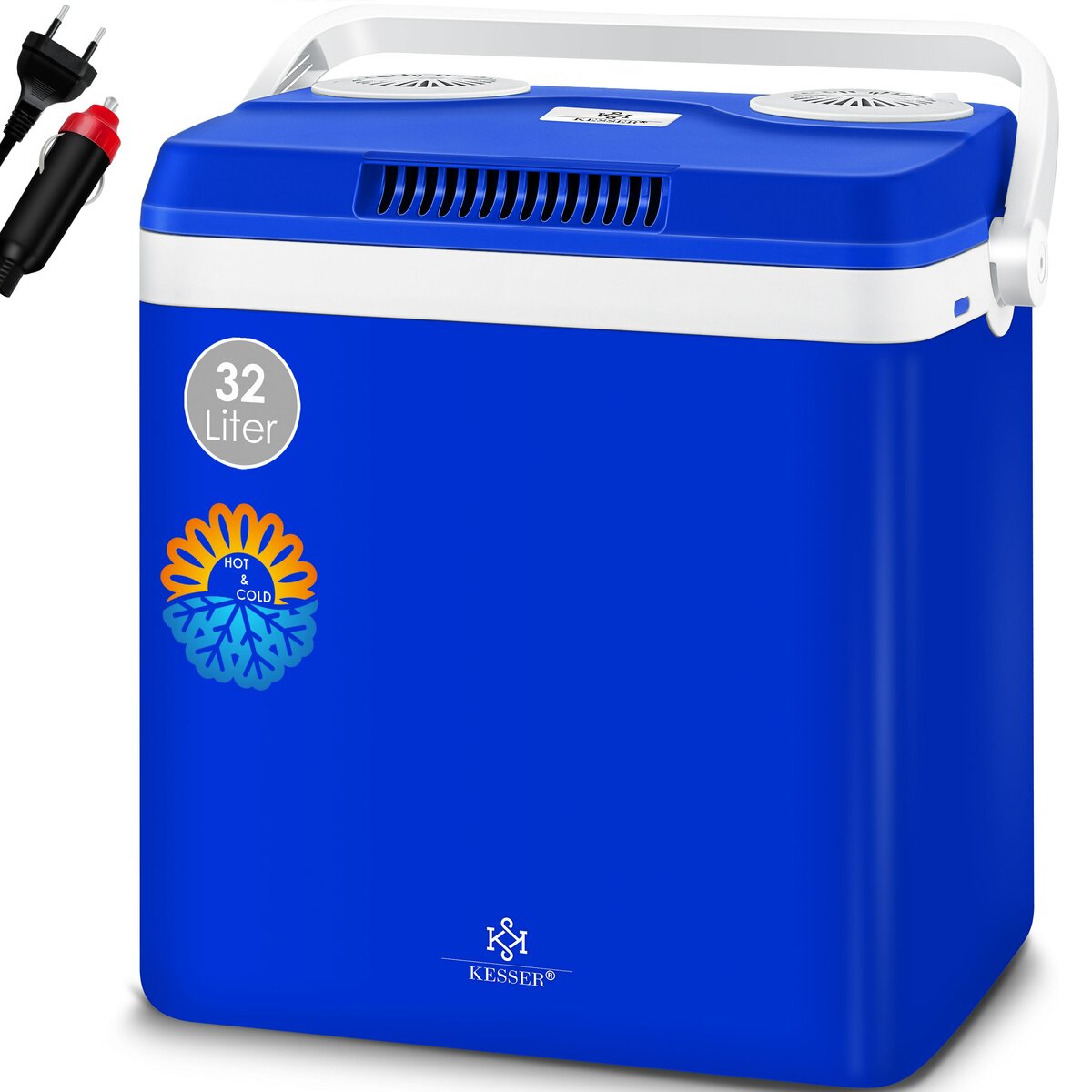 Bild 1 von KESSER® 32 L Kühlbox 12V, 230V Stecker, Mini-Kühlschrank, Thermoelektrische Warmhaltebox