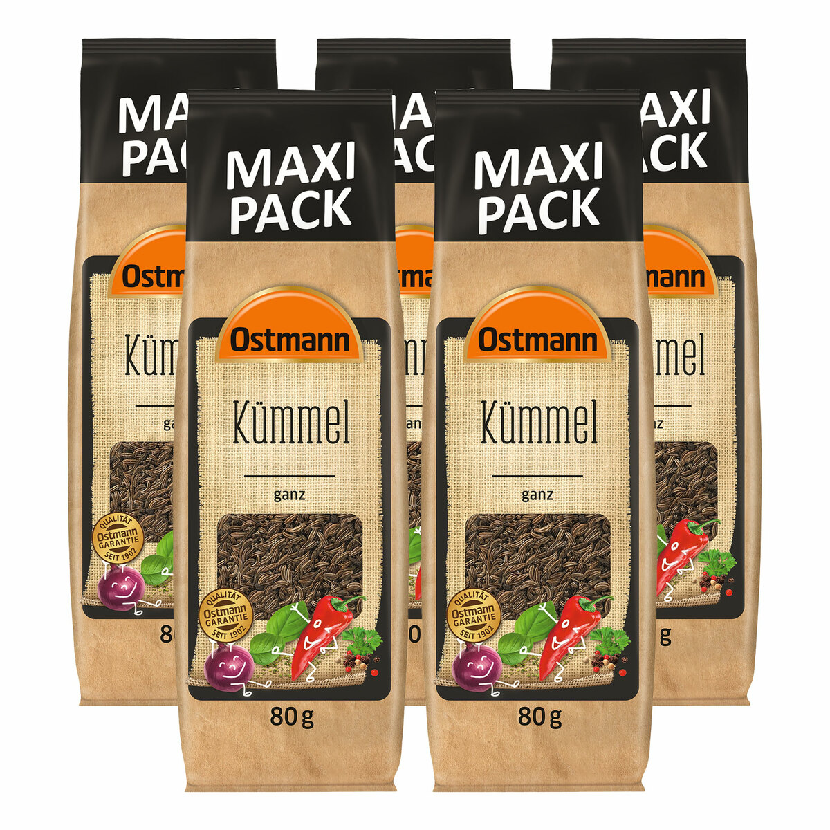 Bild 1 von Ostmann Kümmel ganz 80 g, 5er Pack