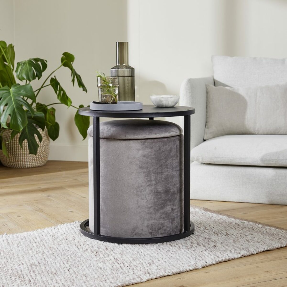 HOME CREATION Beistelltisch mit Hocker von ALDI Nord ansehen!