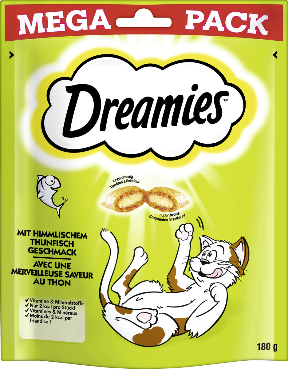Bild 1 von DREAMIES Katzensnack mit Thunfischgeschmack 180 g Mega Pack
