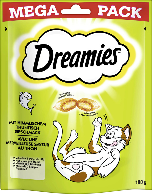 Bild 1 von DREAMIES Katzensnack mit Thunfischgeschmack 180 g Mega Pack