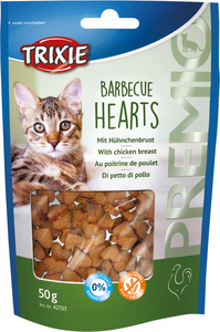 Trixie PREMIO Barbecue Hearts, 50 g