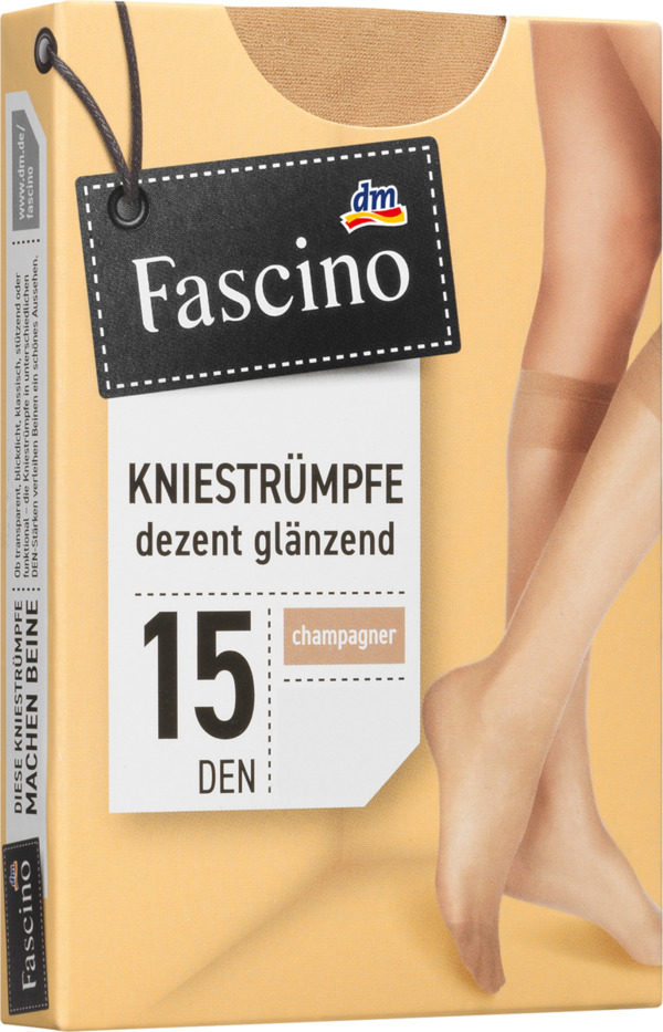 Bild 1 von Fascino Kniestrümpfe glänzend 15 den, onesize, champagner