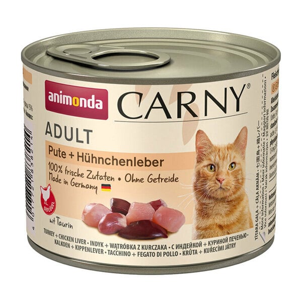 Bild 1 von Animonda CARNY Adult Pute & Hühnchenleber 6x200 g