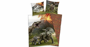 Jurassic World Bettwäsche, Renforcé, 135x200 + 80x80cm Gr. 135 x 200 + 80 x 80