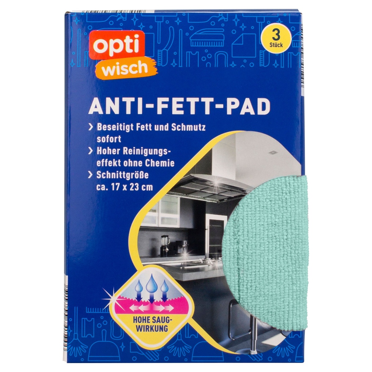 Bild 2 von OPTIWISCH Anti-Fett-Pads, 3er-Packung