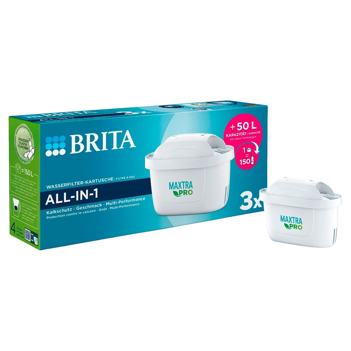 Bild 1 von BRITA Wasserfilter-Kartusche MAXTRA PRO ALL-IN-1, 3er-Packung