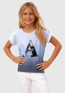 Arizona T-Shirt, mit Wendepaillenten Applikation