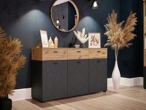 Sideboard Pianola in Eiche Artisan/Matera