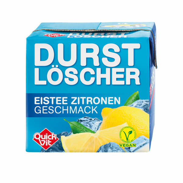 Bild 1 von QuickVit Durstlöscher 0,5 L Eistee Zitrone