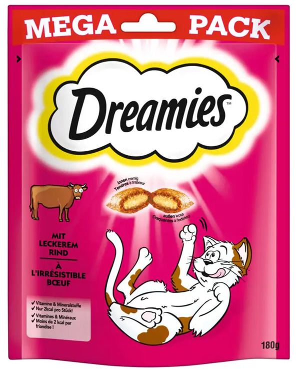 Bild 1 von Dreamies Snacks mit Rind Katzensnack 180 g