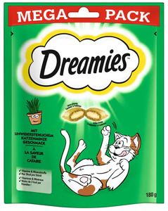 Dreamies Snacks mit Katzenminze Katzensnack 180 g