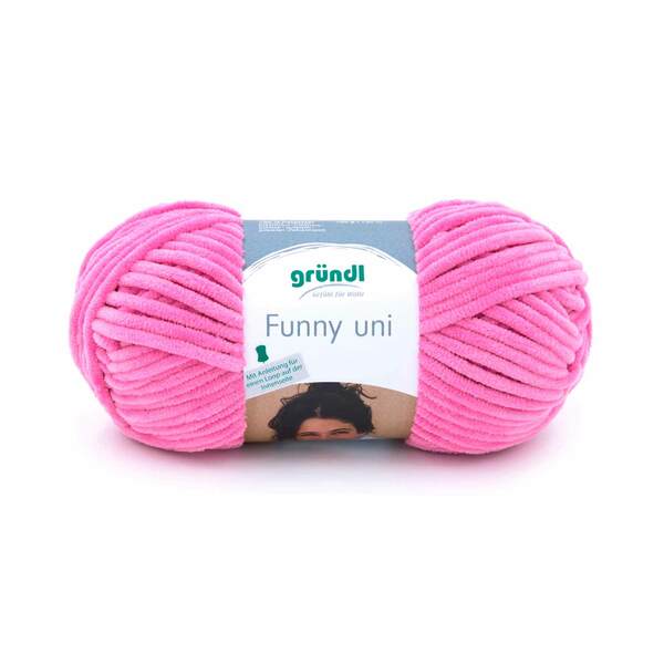 Bild 1 von Wolle "Funny uni" 100 g fuchsia