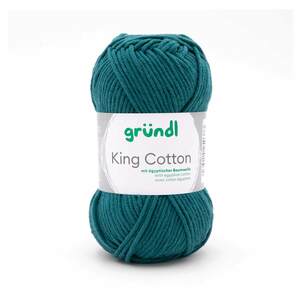 Wolle "King Cotton" 50 g petrol