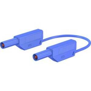 Stäubli SLK4075-E/N Sicherheits-Messleitung [Lamellenstecker 4 mm - Lamellenstecker 4 mm] 0.50 m Blau 1 St.