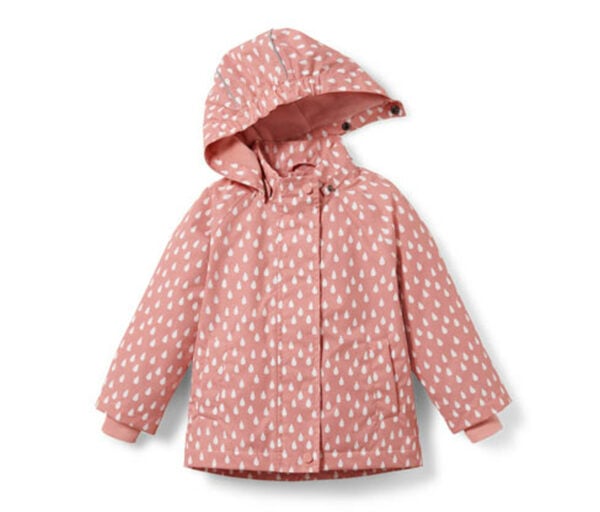 Bild 1 von Kleinkind-Thermo-Regenjacke, rosa Tropfen