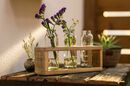 Bild 1 von HomeLiving Vase "Shabby-Charme", Used-Look, herausnehmbare Glasvasen, Holz, Blume, deko