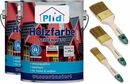Bild 1 von Premium Holzfarbe Holzlack Farbe für Holz Pinsel Taubenblau