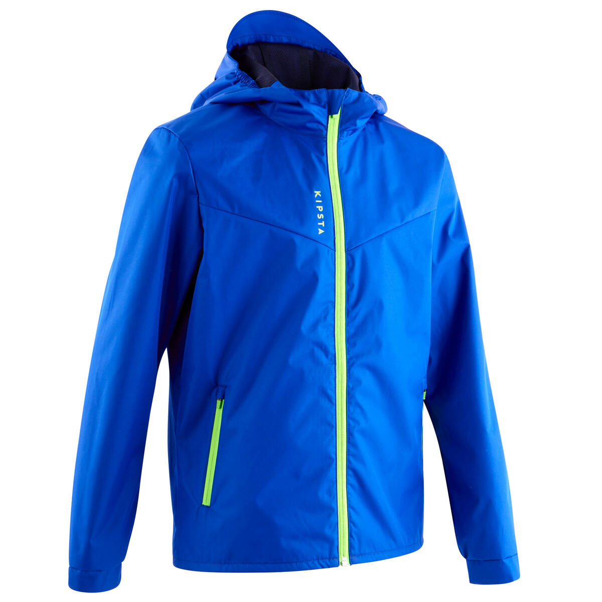 Bild 1 von Kinder Fussball Regenjacke mi Reisverschluss - T500 blau