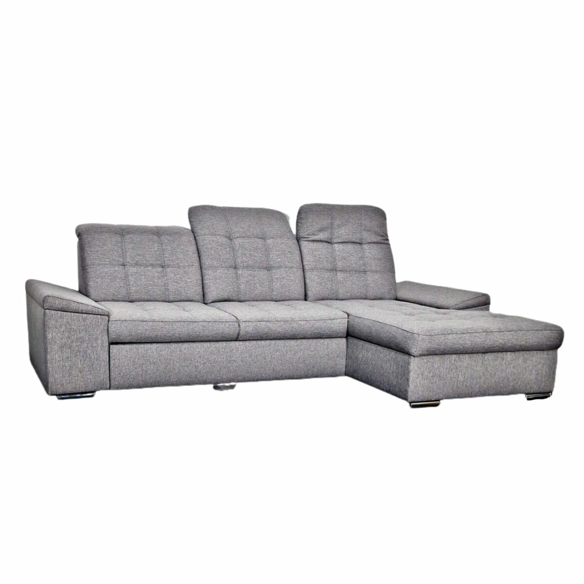 Bild 1 von Möbel Punkt Ecksofa New York Bett Bettkasten Grau Anthrazit Ottomane Rechts