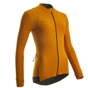 Radtrikot Rennrad langarm RCR Damen beige