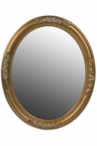 MyFlair Ovaler Spiegel "Beyzawi I", gold