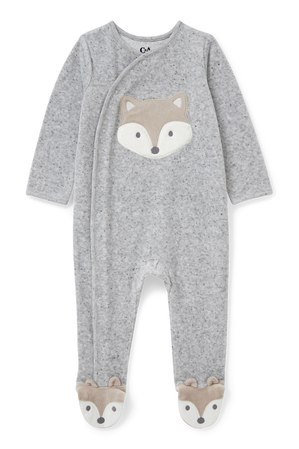 Bild 1 von C&A Baby-Schlafanzug, Grau, Größe: 68