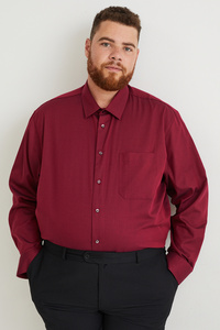 C&A Hemd-Regular Fit-Kent-bügelleicht, Rot, Größe: 3XL