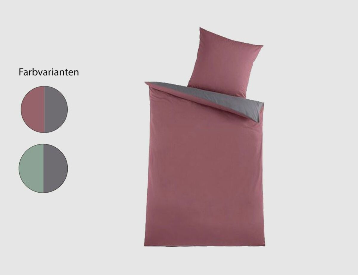 Bild 1 von Bettwäsche Uni Rosenholz, Anthrazit