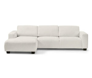 Ecksofa, links, creme