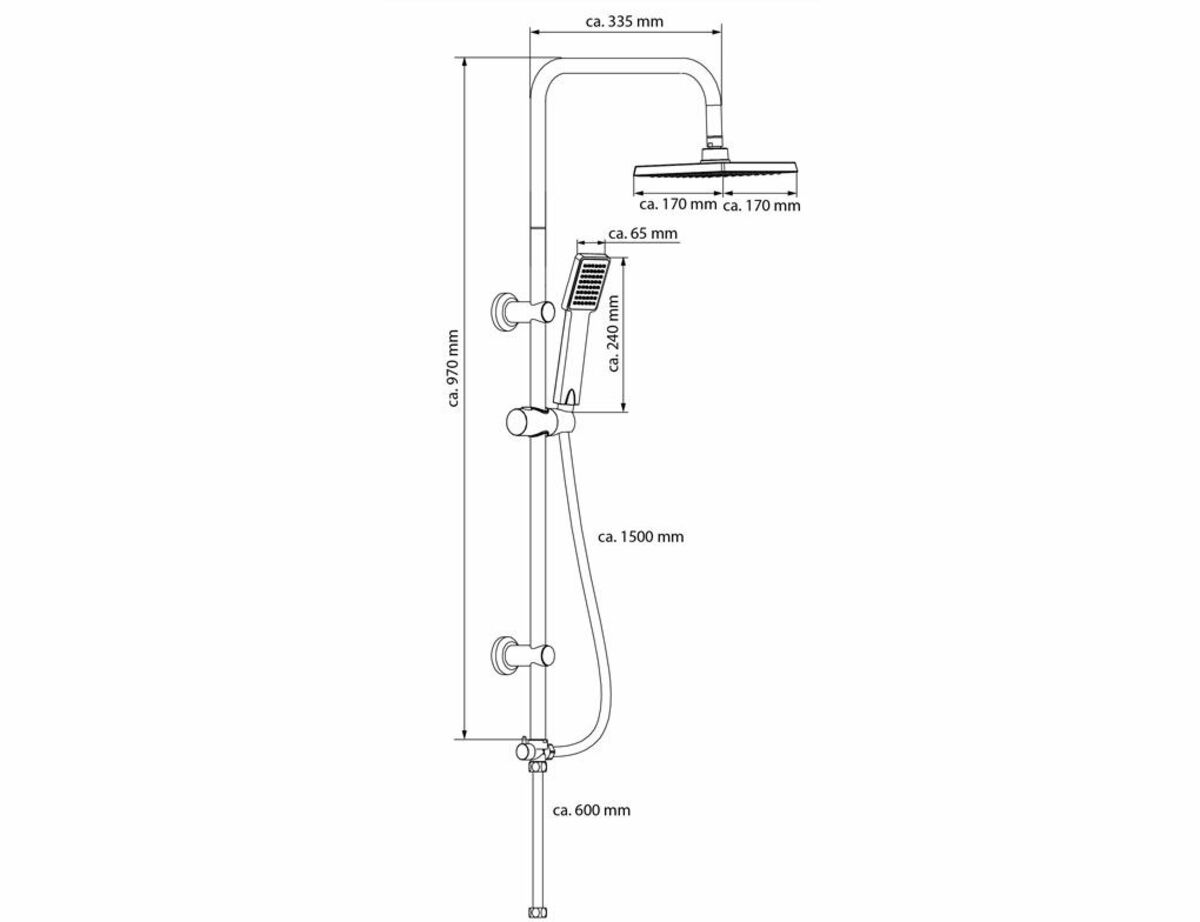 Bild 2 von Duschsäule Easy Energy Schwarz Matt
