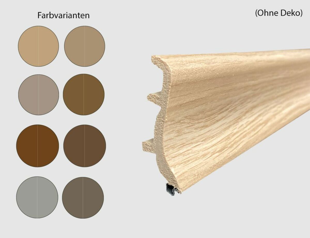 Bild 1 von Sockelleiste mit Kabelkanal