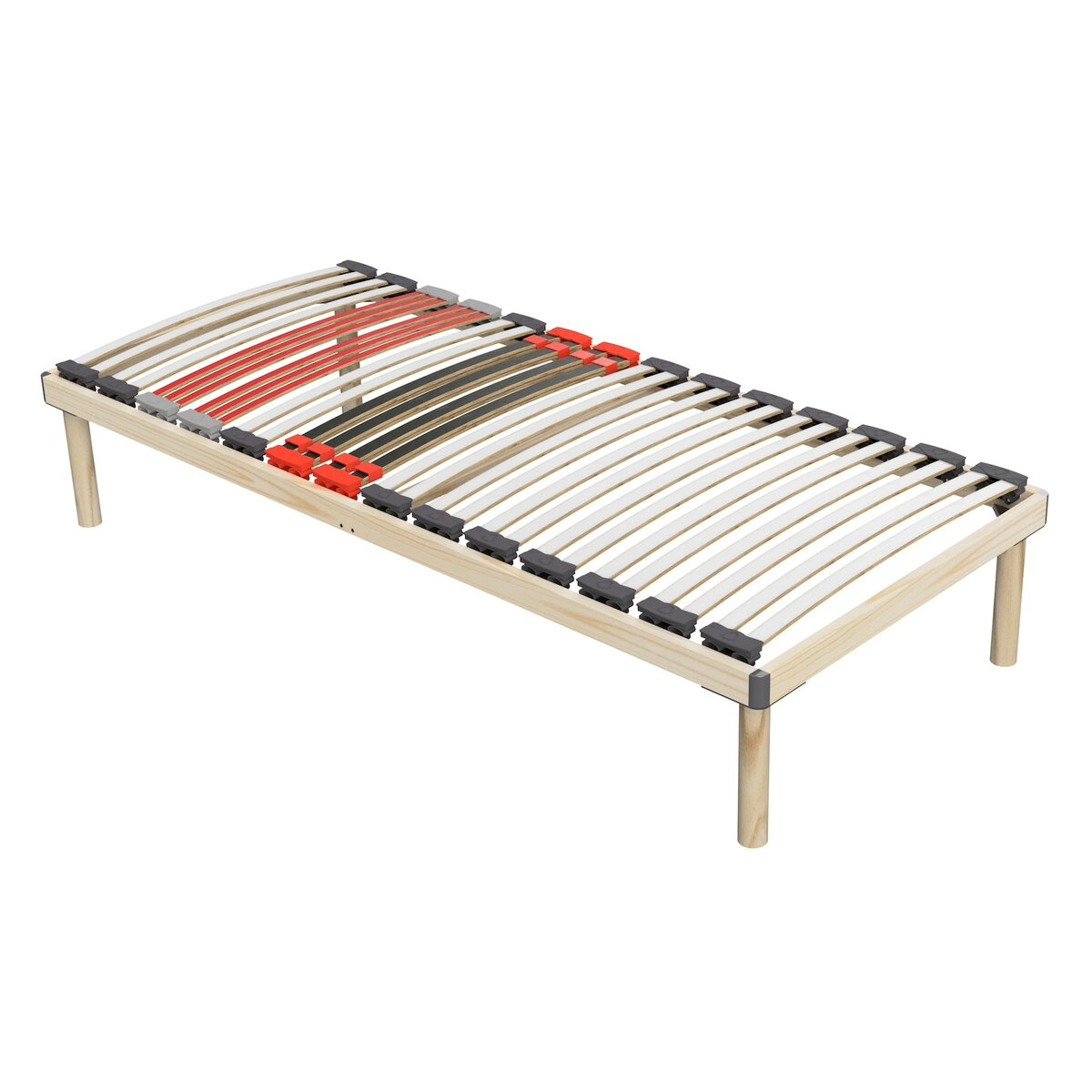 Bild 1 von Coemo Hochwertiges Bettgestell mit Lattenrost DORADO 70 x 200 cm Massivholz Buche