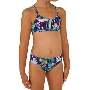 Bikini-Set Mädchen 100 Boni June lila/bunt