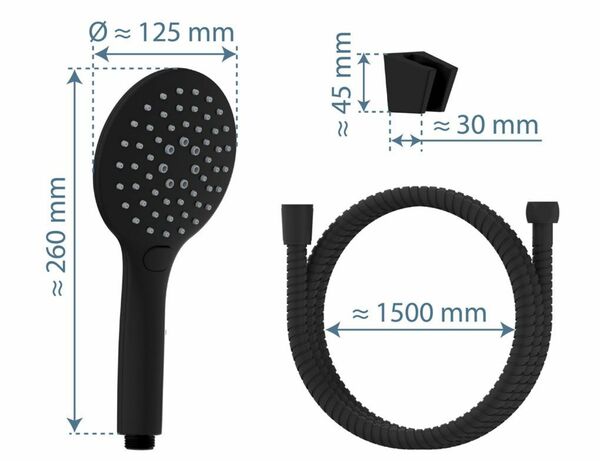 Bild 3 von Duschset Raven Schwarz