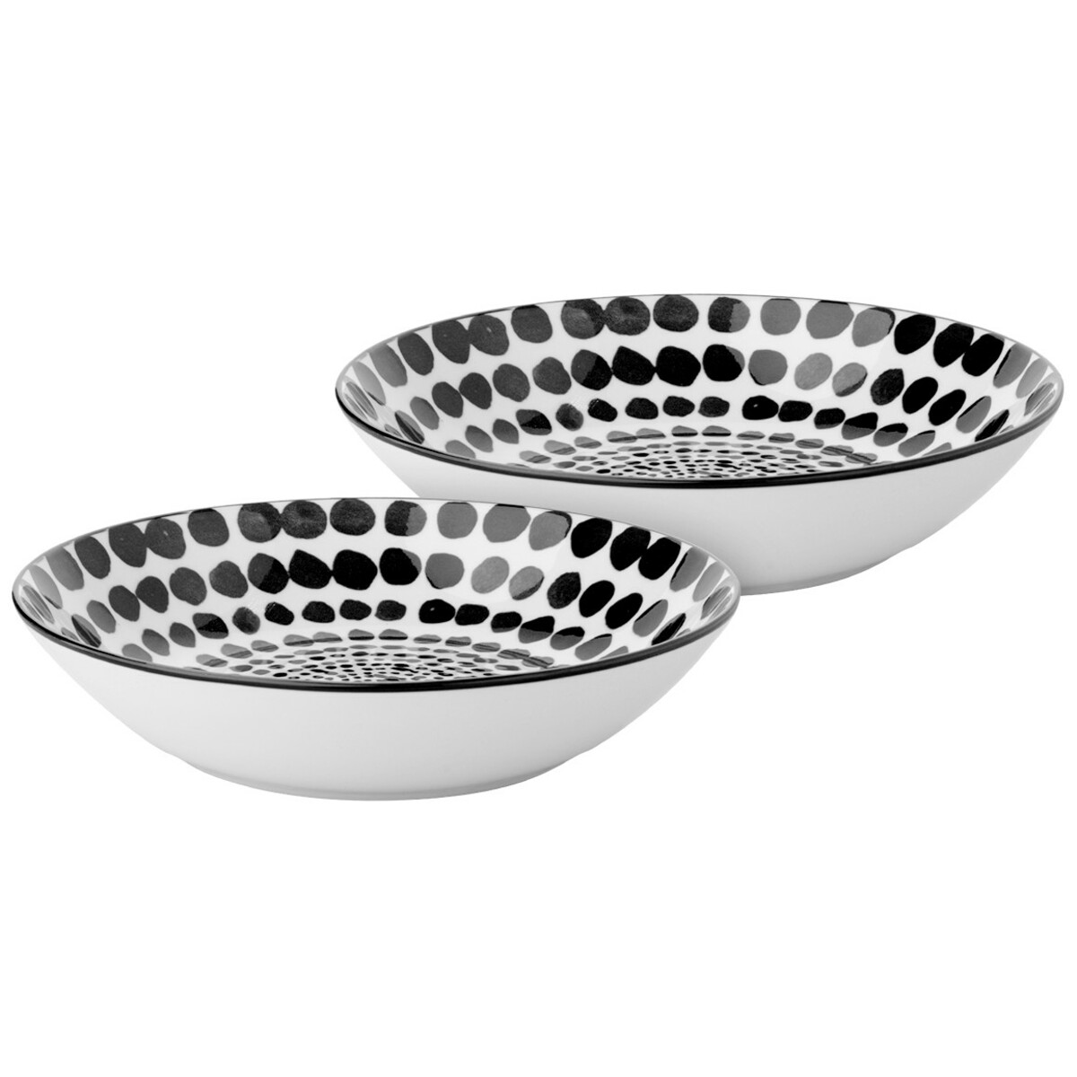 Bild 1 von 2 Suppenteller mit grafischem Muster