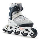 Bild 1 von Inline Skates Kinder Fitness FIT3 größenverstellbar Abyss grau