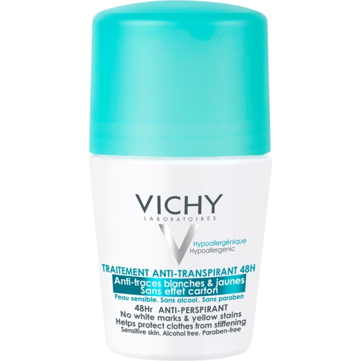 Vichy Deodorant 48h AntitranspirantDeoroller gegen Schweissflecken 50