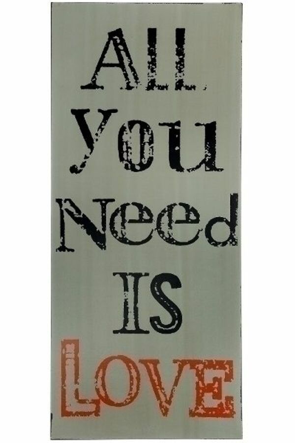 Bild 1 von MyFlair Spruchtafel "All you need is love"