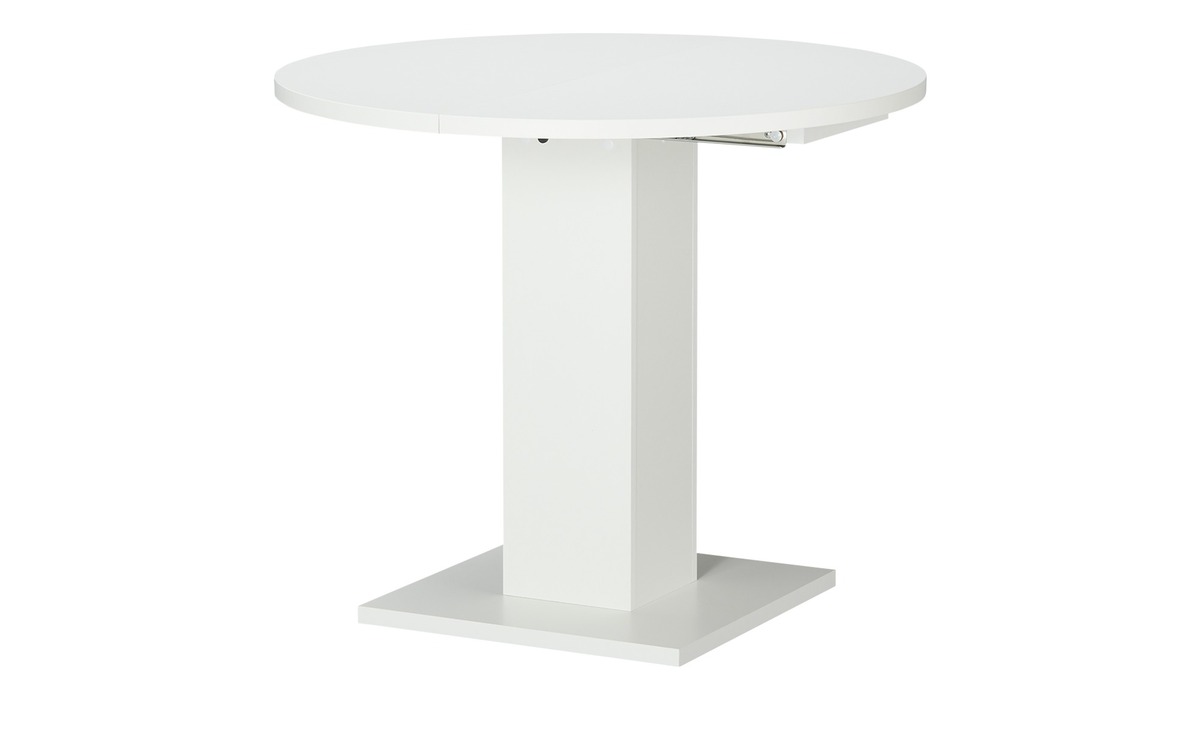 Bild 1 von Esstisch ausziehbar  Tap weiß Maße (cm): H: 76  Ø: [90.0] Esszimmermöbel