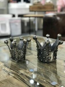 MyFlair Teelichthalter 2er Set "Crowns"