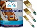 Bild 1 von Premium Holzschutzlasur Holzlasur Holzschutz Holzgrundierung Set Teak