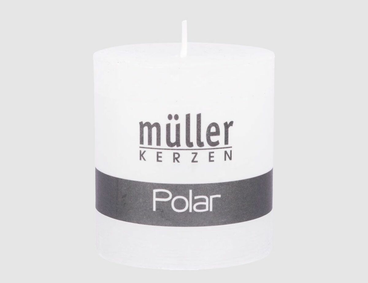Bild 1 von Stumpenkerze Polar Weiß klein