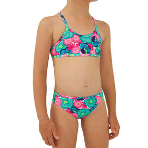 Bikini-Set Mädchen 100 Boni Naka grün/pink