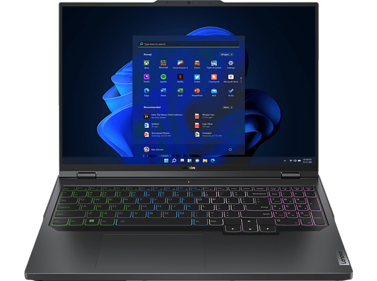 Bild 1 von LENOVO Legion Pro 5, Gaming Notebook mit 16 Zoll Display, AMD Ryzen™ 7 Prozessor, 32 GB RAM, 1 TB SSD, NVIDIA GeForce RTX 4070, Onyx Grey