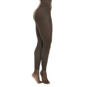 Ballettstrumpfhose Tanzleggings ohne Fuss Damen dunkelbraun